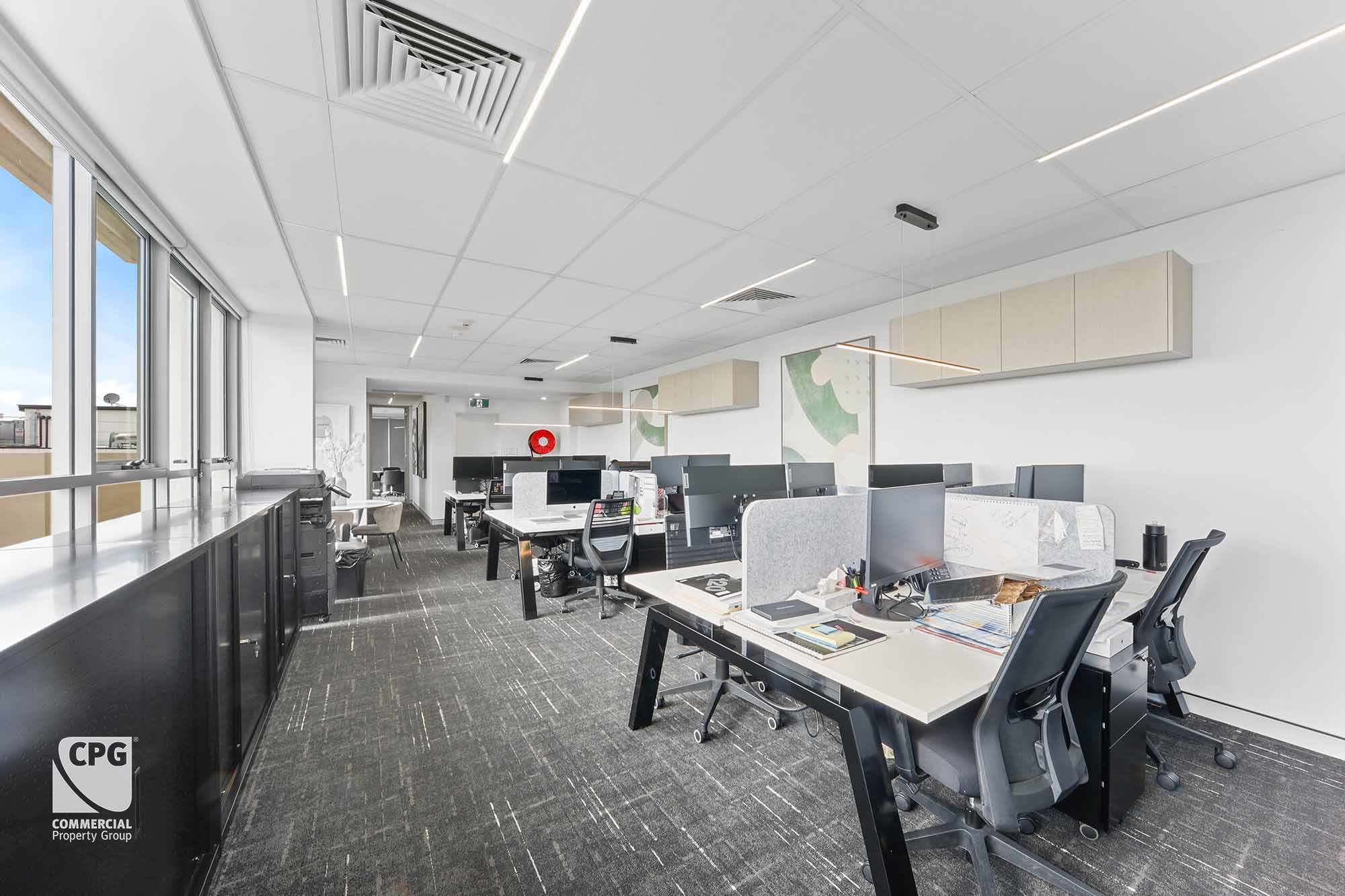 Illustration of Top Floor Office Space Buildings